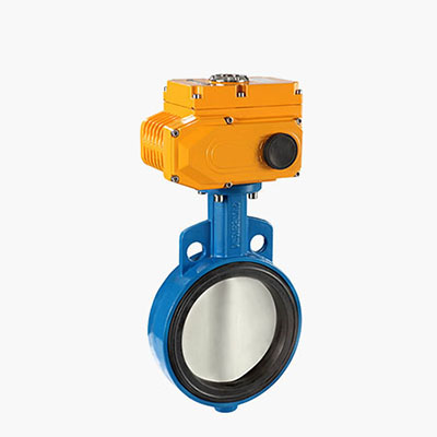 对夹电动衬胶蝶阀