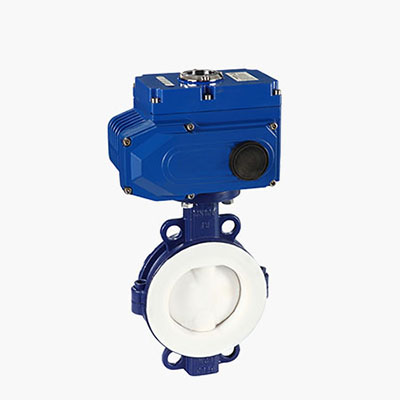 对夹电动衬氟蝶阀