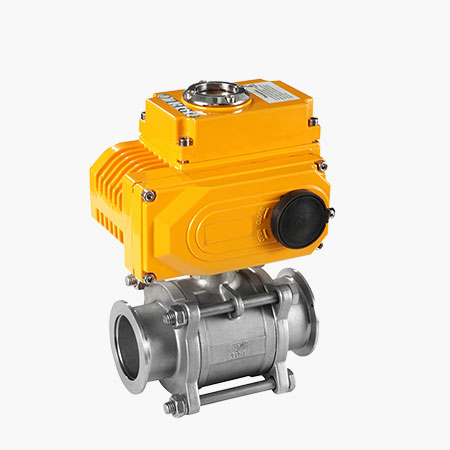 电动三片式快装球阀Q981F
